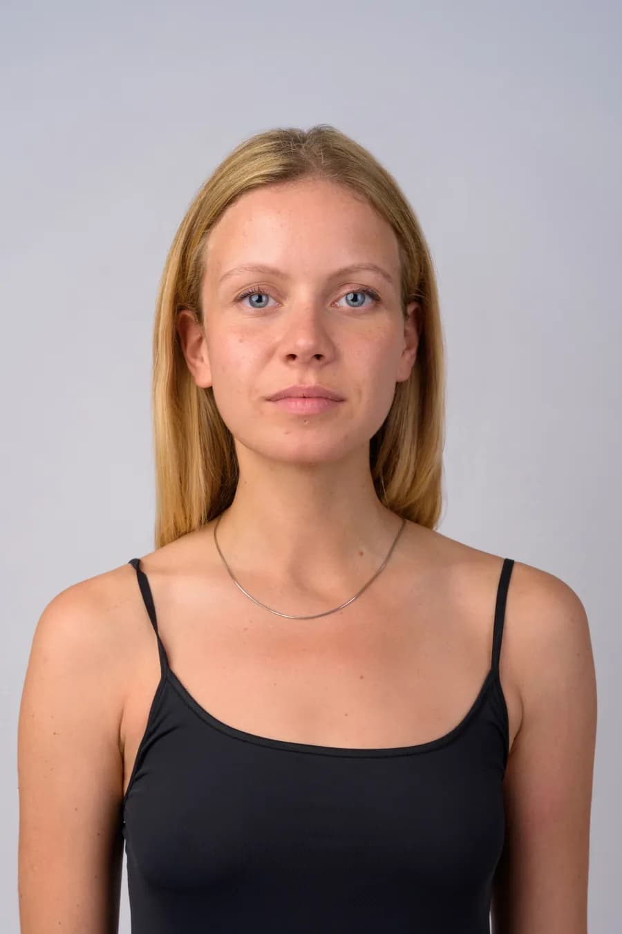 Original studio portrait before biometric cropping